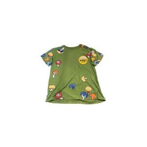 Men's Fresh Laundry Tshirt 2018 Vibes Mushroom Print. Size XL. Green